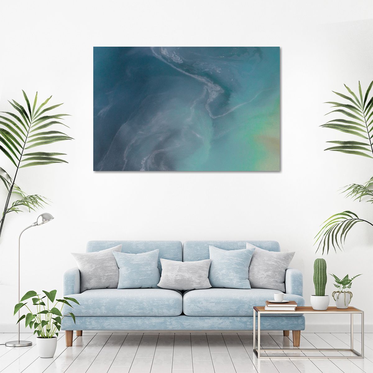 Abstract Beach Multi Panel Canvas Wall Art