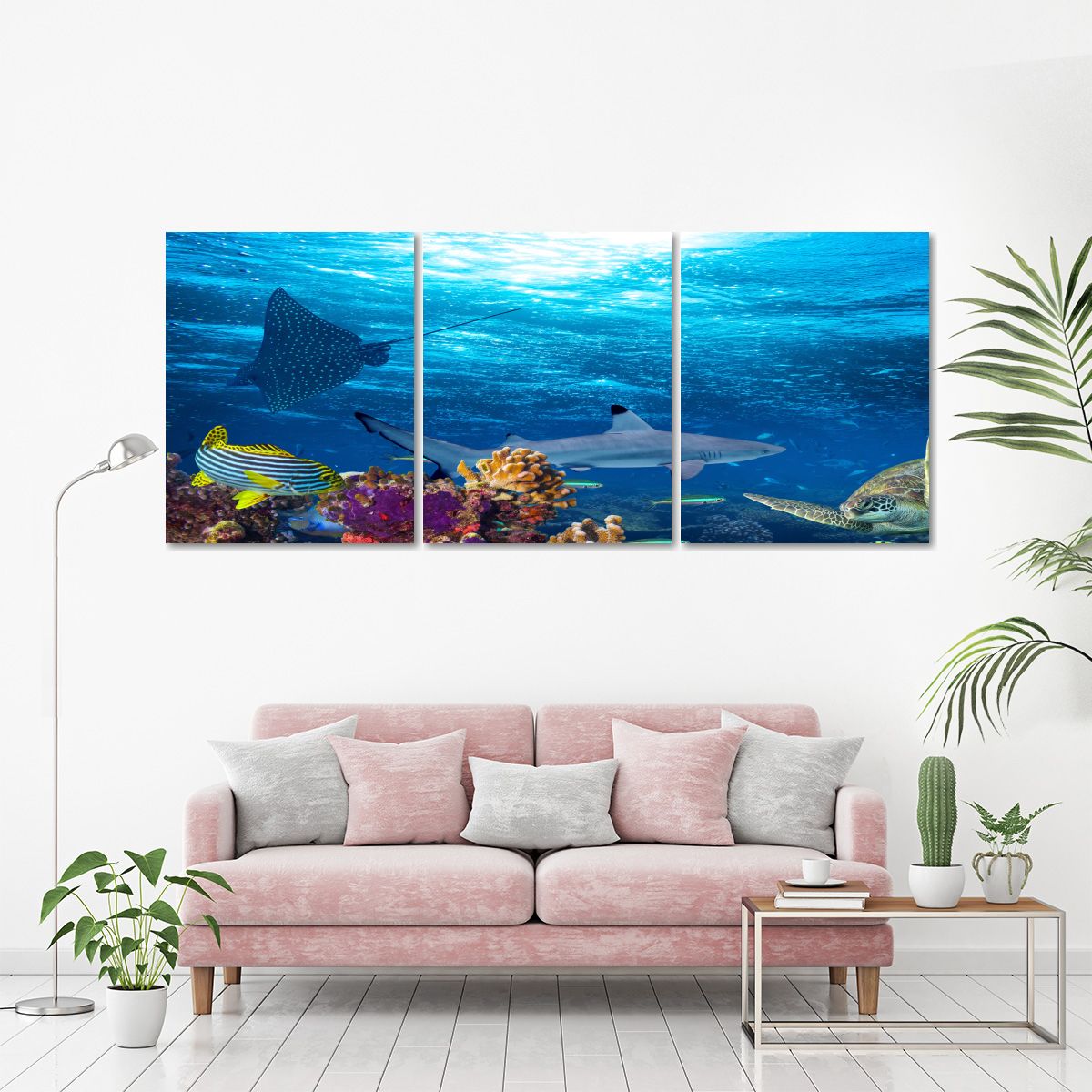 Underwater World Multi Panel Canvas Wall Art