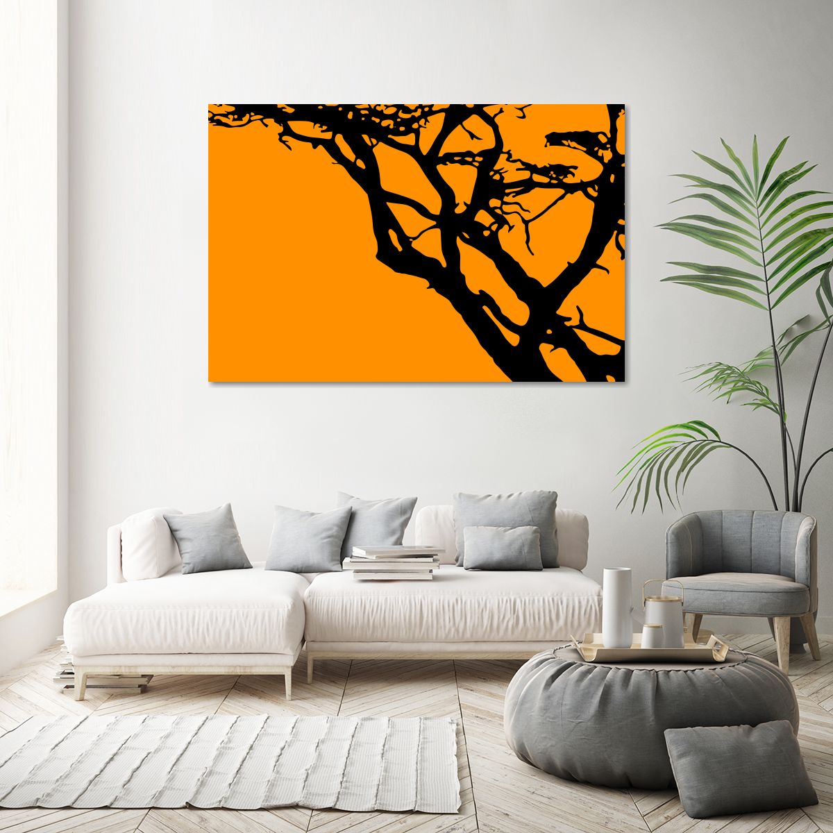 4 Elephants Multi Panel Canvas Wall Art