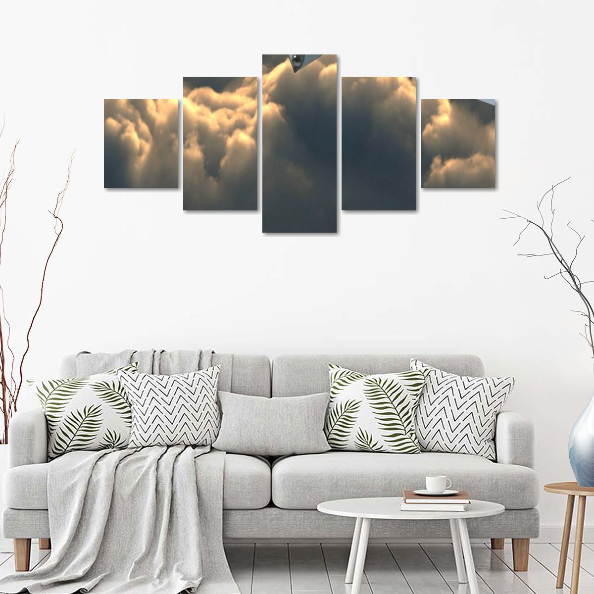 Above the Clouds Multi Panel Canvas Wall Art