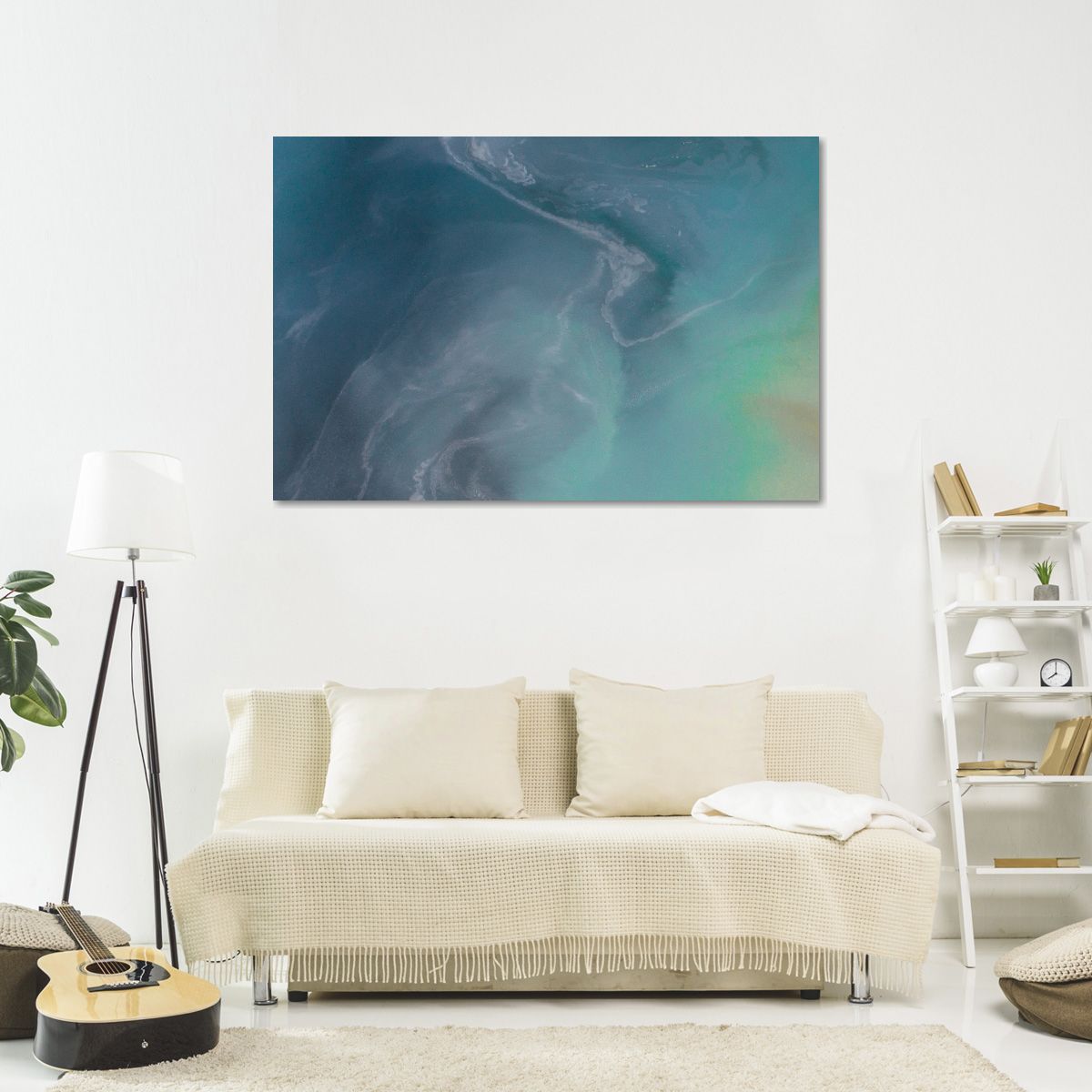 Abstract Beach Multi Panel Canvas Wall Art