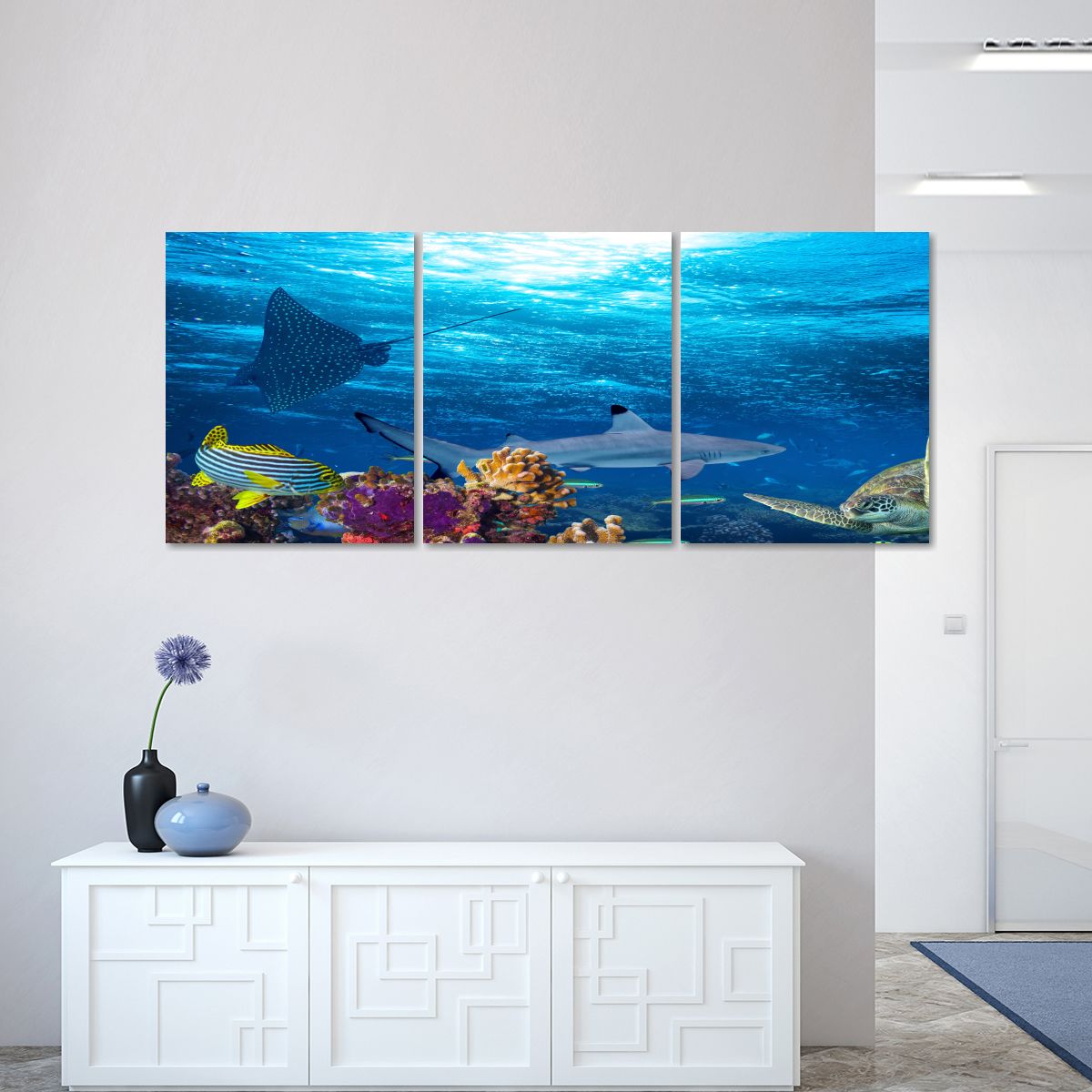 Underwater World Multi Panel Canvas Wall Art