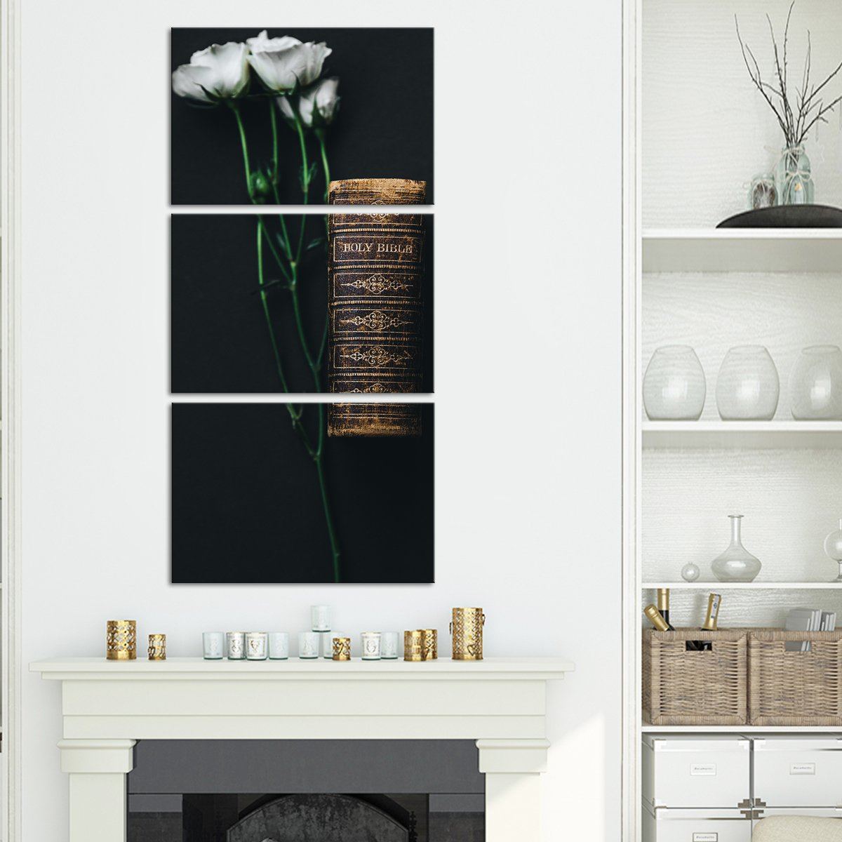 The Holy Bible Multi Panel Canvas Wall Art religion ElephantStock 