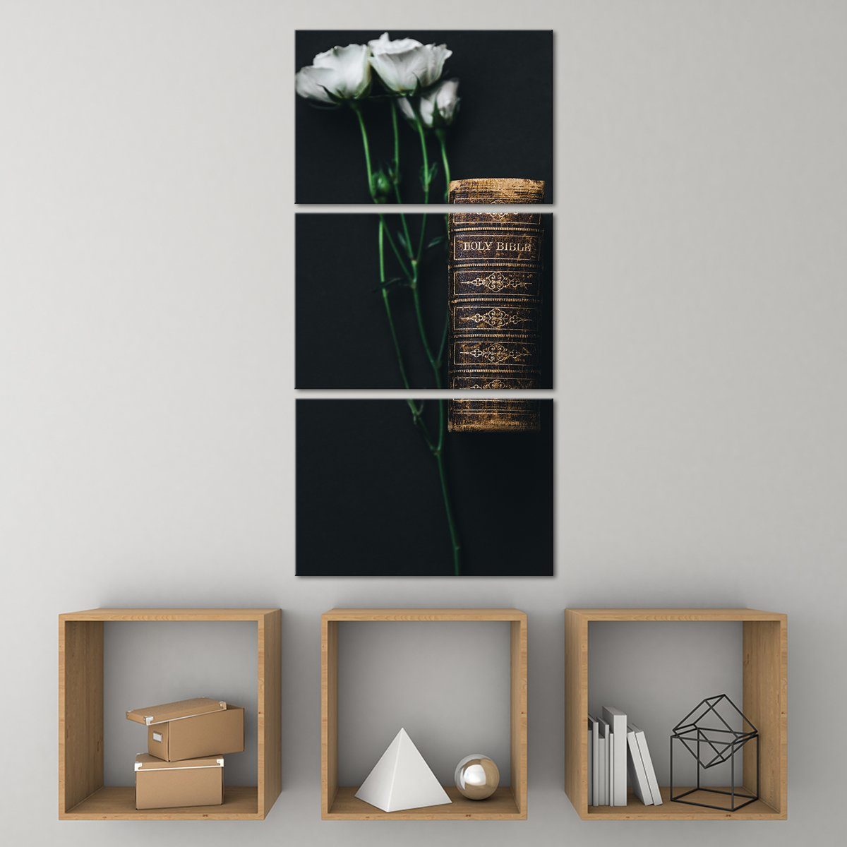 The Holy Bible Multi Panel Canvas Wall Art religion ElephantStock 