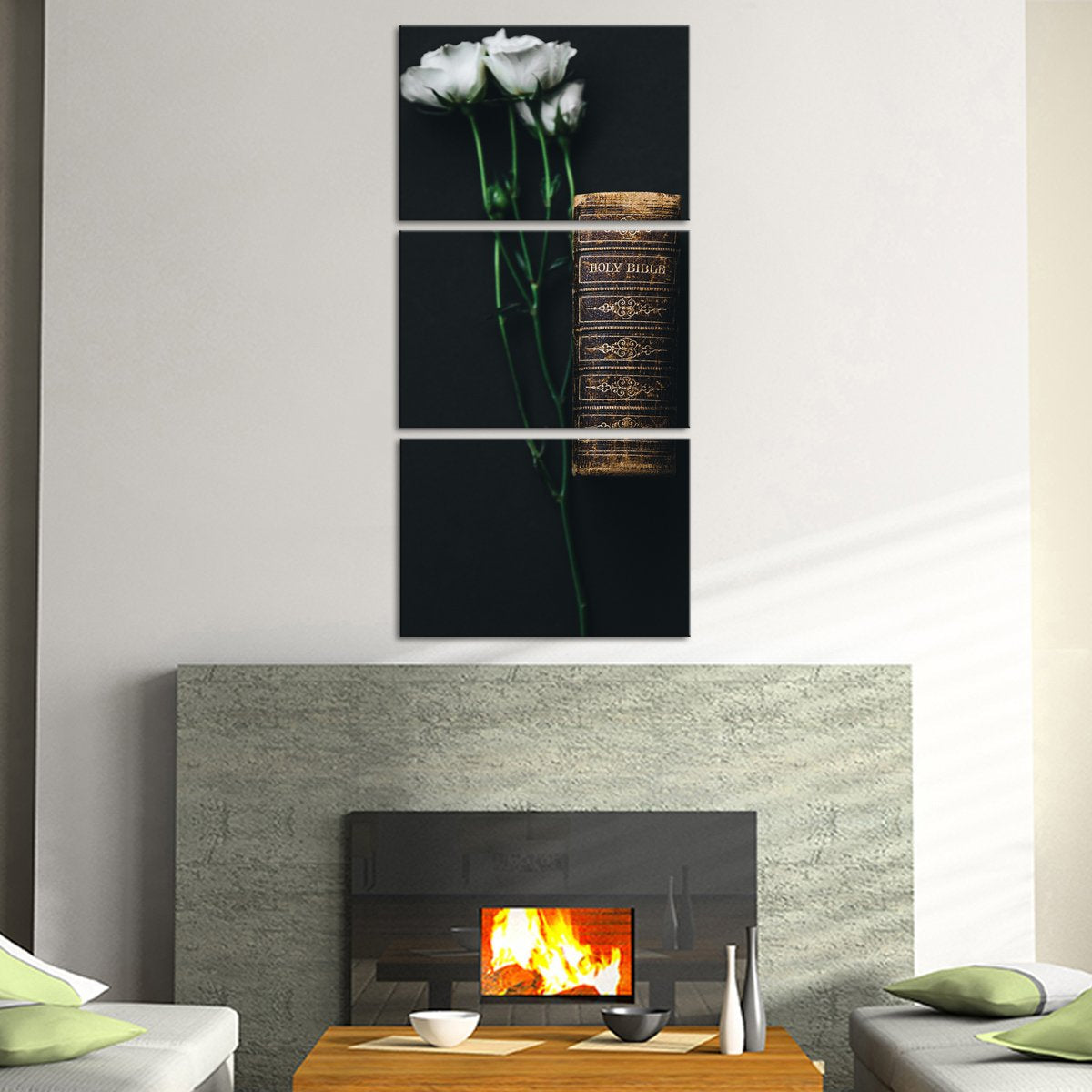 The Holy Bible Multi Panel Canvas Wall Art religion ElephantStock 
