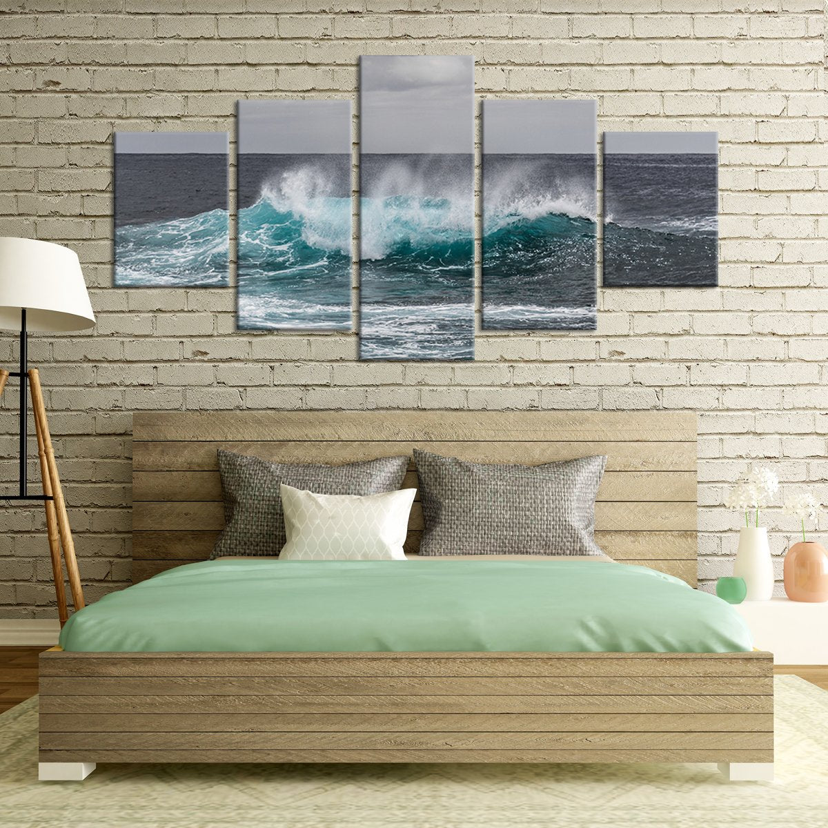 Sea Wave Pop Multi Panel Canvas Wall Art