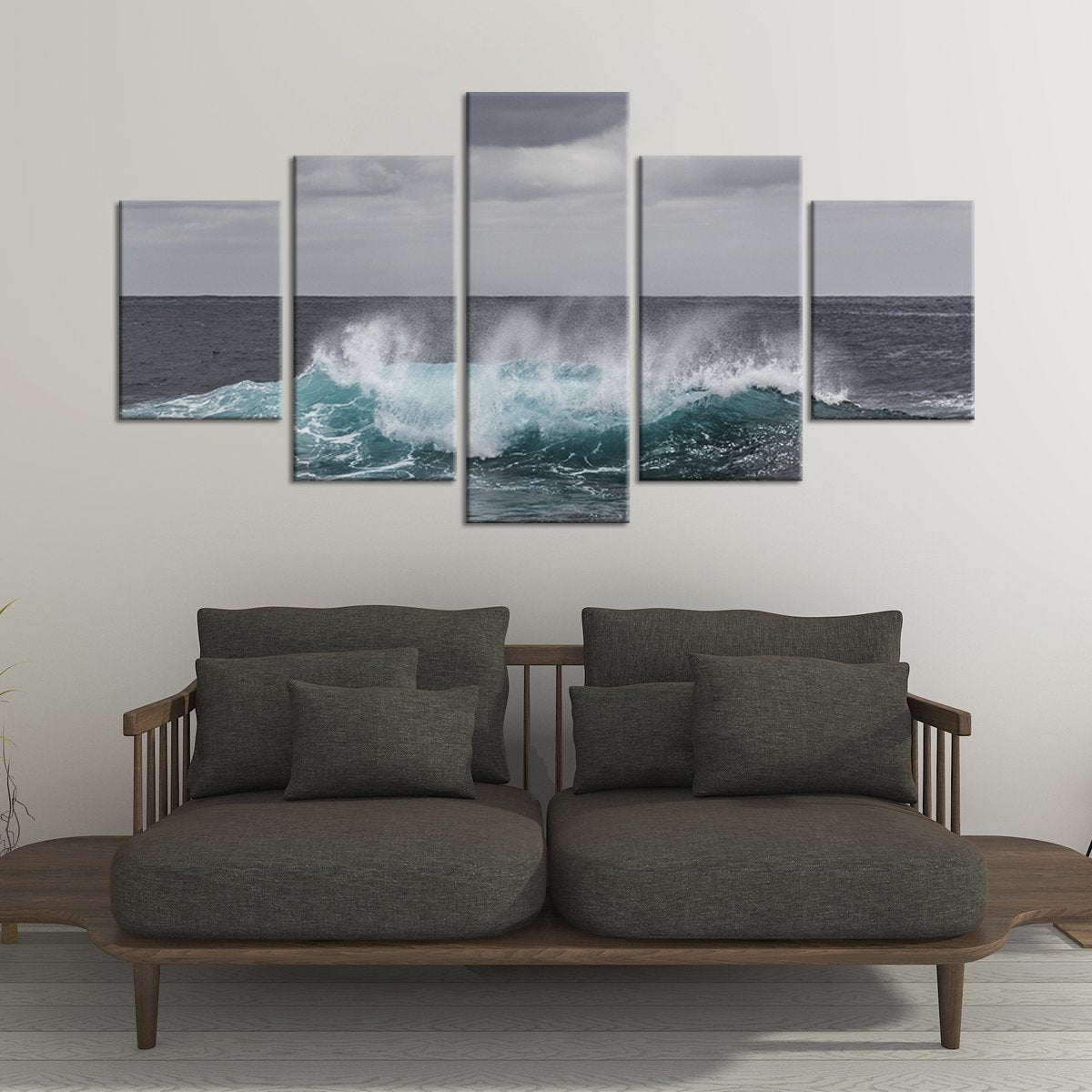 Sea Wave Pop Multi Panel Canvas Wall Art