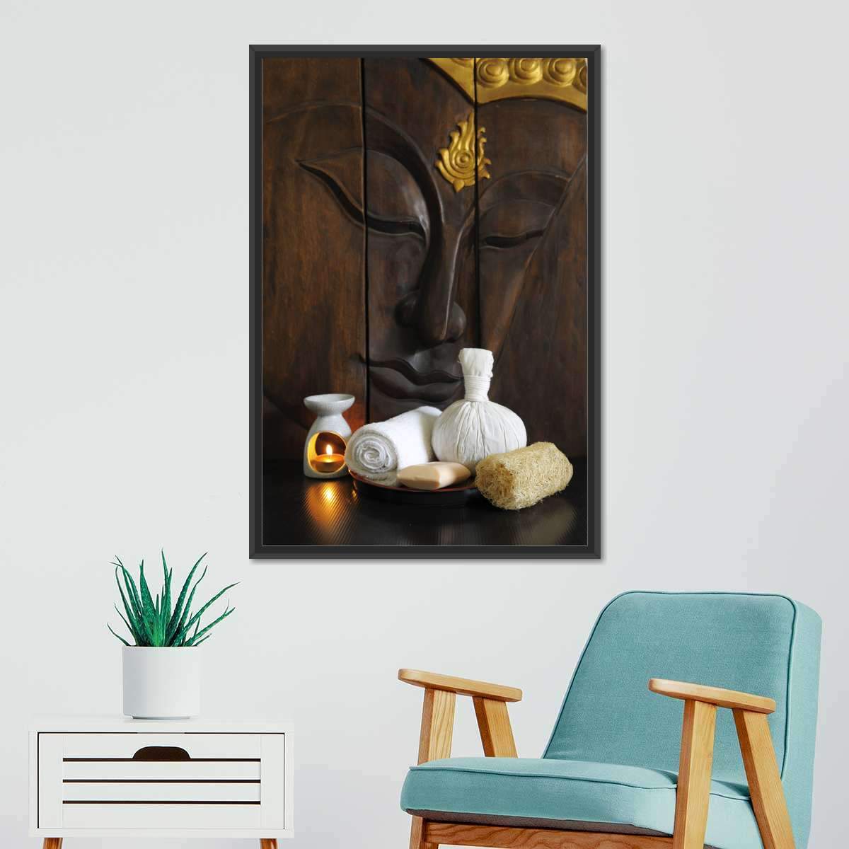 Harmonious Buddha Multi Panel Canvas Wall Art